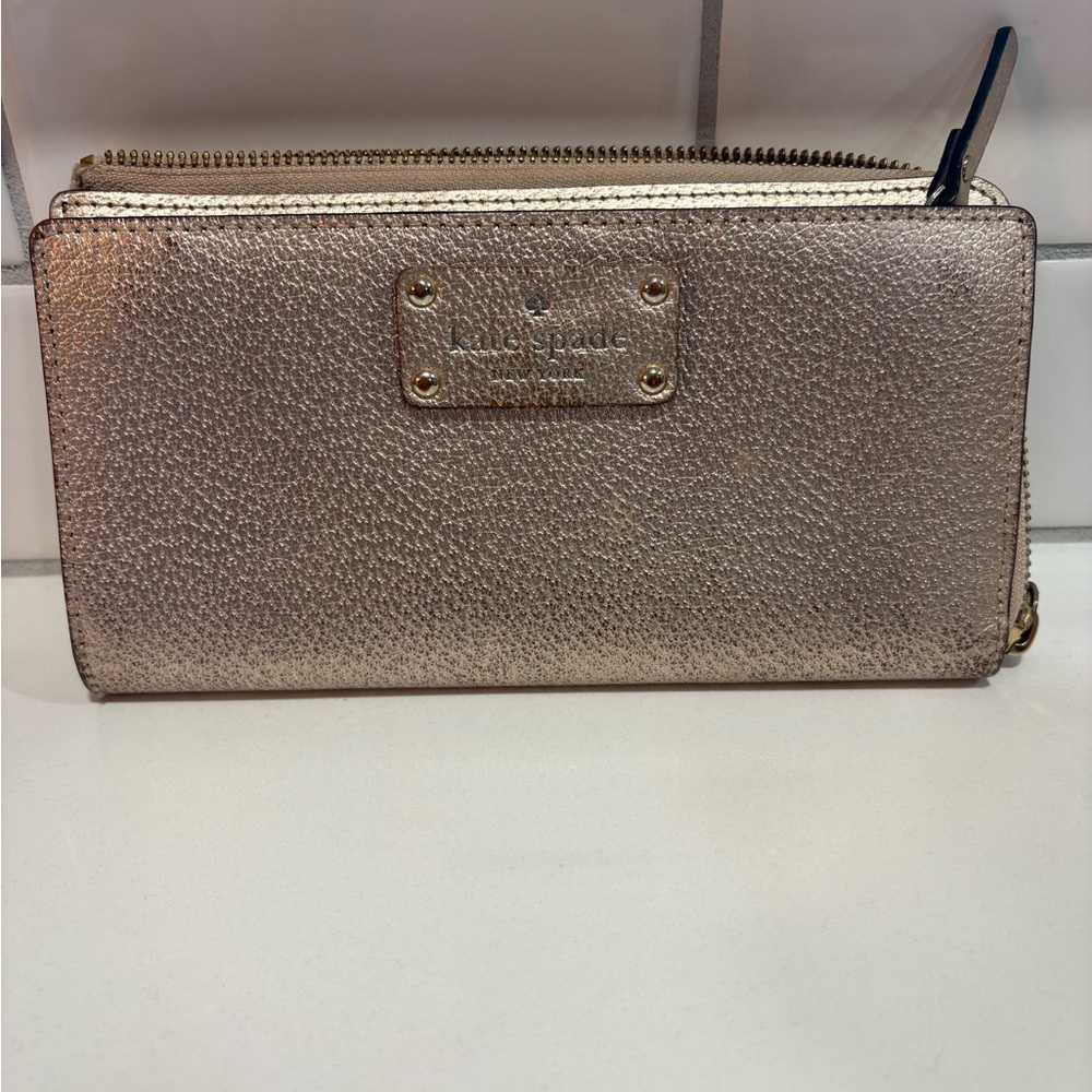 Kate Spade Metallic Gold Wallet